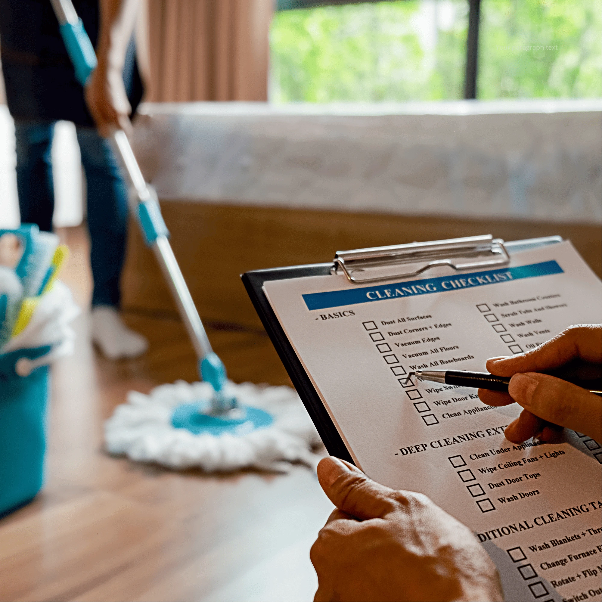 Structured cleaning checklist used by Palemo in Abuja