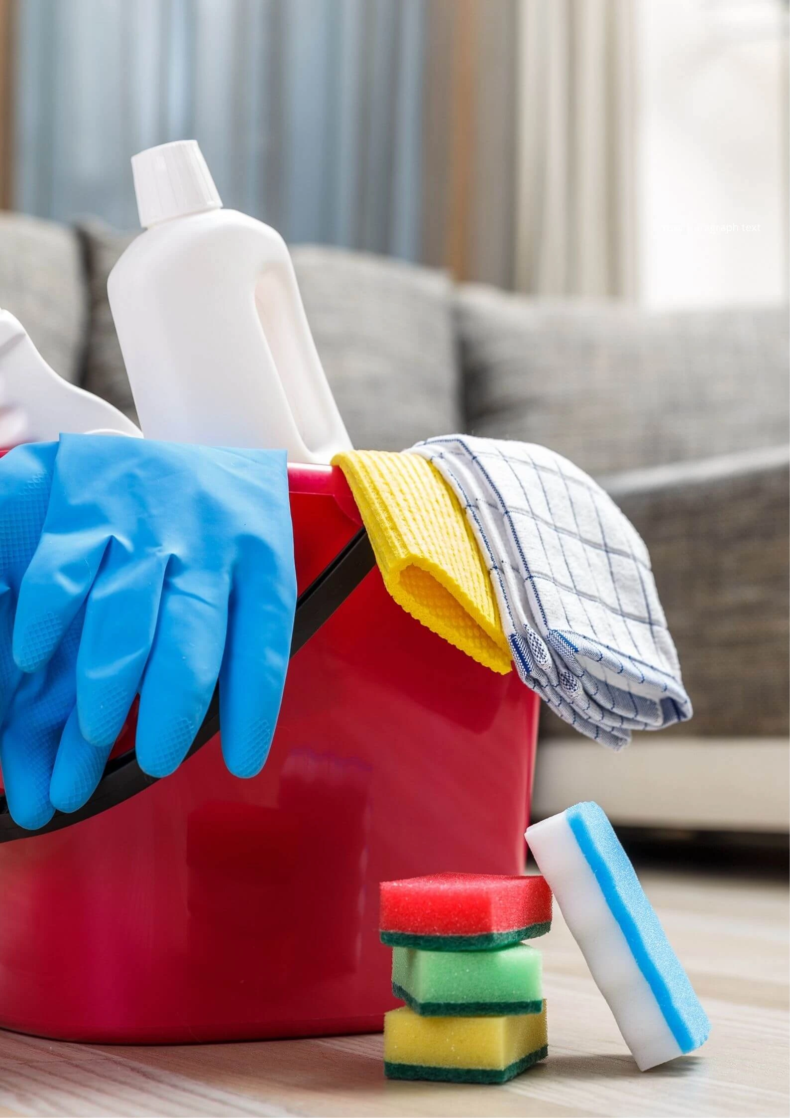 Residential cleaning service in Abuja living room and kitchen